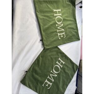 RODEO 2Feather Pillow Covers Luxury Earth Tones Tan Thick Zipper Cleaned 20x19.5
